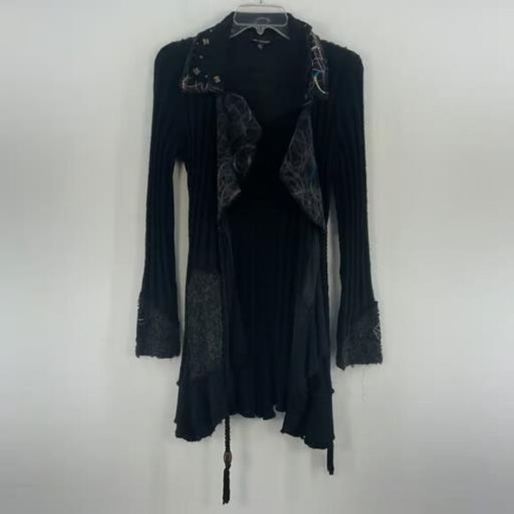 Dresses & Skirts - Womens Milano Black Cardigan Mohair Blend Sweater Size L Preowned